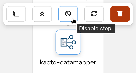 Disable DataMapper Step image 1